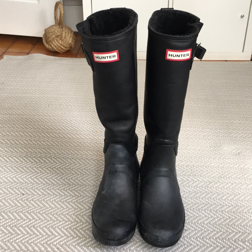 Hunter shearling lined boots